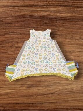 Matilda Jane "It's a Wonderful Parade" Pinwheel Trapeze Tunic Top Size 8